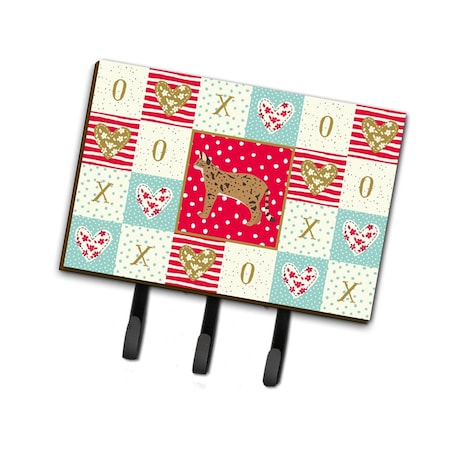 Carolines Treasures 6 x 2 x 9 in. Savannah No.2 Cat Love Leash or Key Holder CK5696TH68